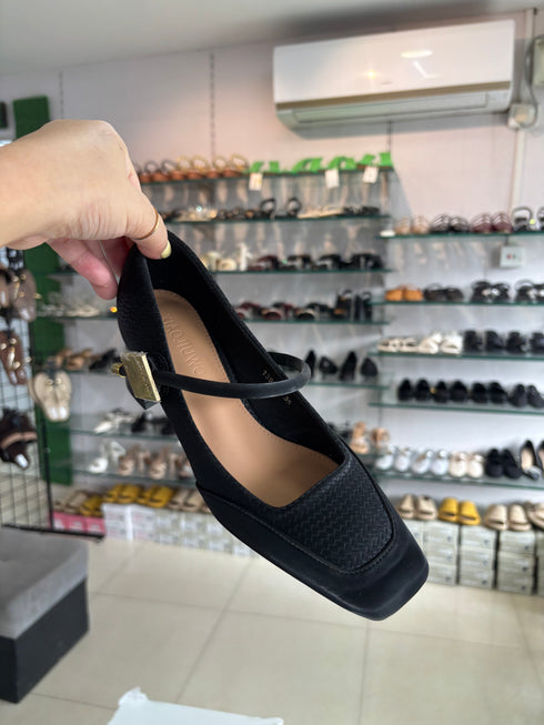 Close Toe Slid On Block Heels
